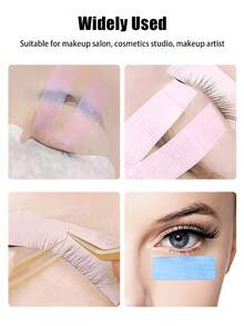 6 Pieces Breathable Eyelash Tapes For Eyelash Extensions, Microporous Fabric Tapes, Non-Woven Makeup Tools, Multi-Purpose Self-Adhesive Tapes For Eyelash Extension Applications,Pink Eyelash Tape, Eyelash Extension Tape, Eyeshadow Tape, Suitable For Extending Female Eyelashes, Eyeshadow And Eyeliner Auxiliary Tools