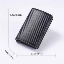 Men's Ultra-Thin RFID Anti-Theft Wallet With Press-Type Card Slots - High-Durability PU Leather, Simple Bi-Fold Design, Suitable For Travel, Business, And Daily Use, Gift For Dad, Husband, Or Professional (Black/Brown), Fashionable Accessory, Sturdy Construction, Suitable For Frequent Travel