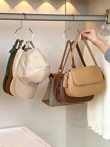 Multifunctional Hat Holder Rack, Storage Hooks For Dorm Wardrobe, Caps, Ties, Belts, Scarves, Portable Travel Hanger For Home, Campus, Hotel,Baseball Accessories,Hat Organizer Holder,Closet Organization And Storage,Organizador De Gorras,Hangers For Clothes,Room Decor - Nhiều màu - Xem 8