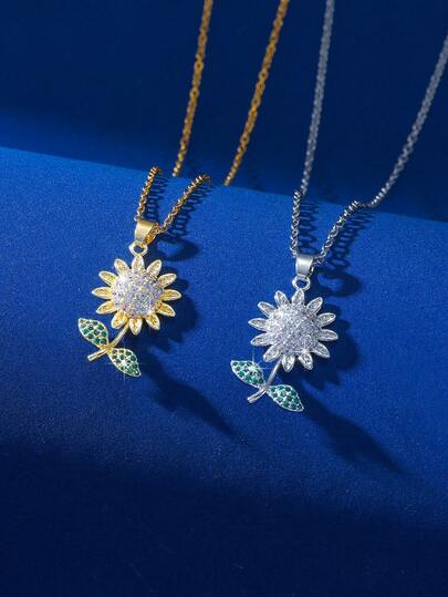 1 Stück zarte, naturinspirierte Halskette für Frauen, einzigartiges Design, modischer Anhänger aus Titan-Stahl, geeignet als Geschenk, für den Urlaub, Bankette und den täglichen Gebrauch