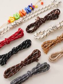 5mm Thick Polyester Braided Cord, 5M Colorful Rope, Macrame Crafts & DIY Projects - Available In Black,Blue,Red,Pink,Green,White,Yellow,Light Blue,Orange,And So On - Ideal For Mobile Phone Lanyards,DIY Projects, Outdoor Camping, Pet Ties & More - Durable & Versatile