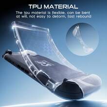 Ốp lưng tương thích với mẫu Switch 2, Ốp lưng bảo vệ trong suốt bằng TPU mềm có thể gắn kèm miếng dán bảo vệ màn hình Switch 2, 6 miếng bọc ngón tay cái bằng silicon cho tay cầm điều khiển Switch 2 - trong suốt - Xem 8