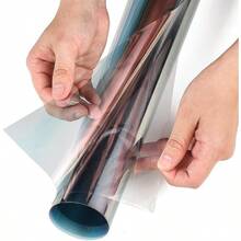 Car Window Tint 80% VLT 80 Percent Chameleon Red Window Tint Roll 20" Inch X 10'Ft Automotive Window Film For Sun And Glare Protection UV Heat Blocking Scratch Resistant