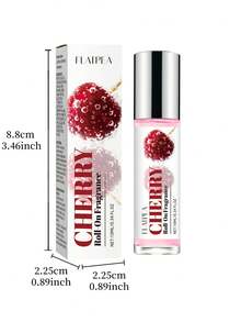 10 ml/0,34 fl oz Parfum phéromone charmant aux cerises pour femmes - Design mini portable à bille, parfum frais de fleurs de cerisier, cadeau parfait pour Noël, la Saint-Valentin et les fêtes - Parfum de cerise - Voir 4