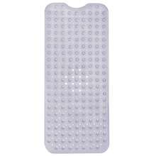 1pc Bath Mat - Lux Decor Non-Slip Durable PVC Tub Mat With Suction Cups And Drainage Holes - 40x16 Inches- For Shower And Bathtub Comfort, Roll-Up Storage, Home Decor, Back To School, Graduation Gifts-, Spring Cleaning Upgrade, Valentine's Day Spa Feel, Safety First, Quick Dry Surface, Mold Resistant, Easy Clean, Comfortable Standing, Shower Essential, Bathtub Safety, Bathroom Upgrade, Daily Use Mat, Home Basic, Family Use, Everyday Living - 白色 - 查看 10