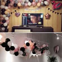 1 Roll, 5m Double Hole Balloon Arch Strips, Sturdier Balloon Garland Strips, For Balloon Tying, Balloon Arches And Balloon Garlands, Suitable For Easter, Birthday, Wedding Party, Christening, Graduation, Halloween, Christmas, New Year, Mother's Day Gifts - Clear - View 6