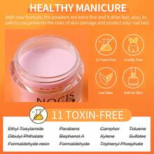 6pcs Translucent Nude Pinkish Dip Powder Set - Achieve Salon-Quality French Nail Art With Milky Jelly Effect, Clear Dipping Powder For DIY At-Home Manicure - Easy To Use, Long-Lasting, Fit For Salon-Quality Nails At Home - 彩色 - 查看 3