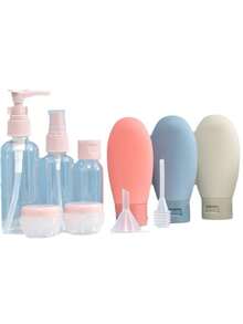 1 件可挤压塑料可再填充旅行瓶，适用于沐浴露、洗发水、化妆品返校