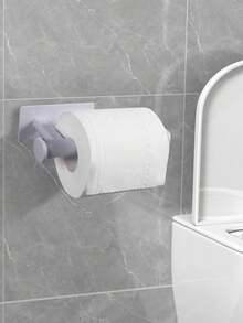 1pc Tissue Roll Holder Hook, For Bathroom, Toilet, Kitchen, No Drilling Required