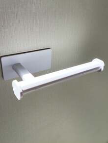 1pc Tissue Roll Holder Hook, For Bathroom, Toilet, Kitchen, No Drilling Required