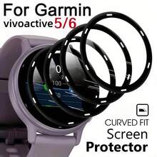 4pcs Full Coverage Screen Protector Film For Garmin Venu 3/Venu 3S/Vivoactive 5/Vivoactive 6, Forerunner 970/570 47mm, Forerunner 965/265/165, 3D Full Coverage High-Definition Anti-Scratch, Curved Edge Composite Soft Film Precise Fit Sensitive Touch, Smartwatch Accessories Durable Protection Full Coverage, Upgraded Design, Durable Fashionable Accessories, High-Quality Protection, Fashionable Buyers, Tech Enthusiasts Christmas/Halloween/New Year/Birthday Gift, Men And Women Stylish Smartwatch Accessories