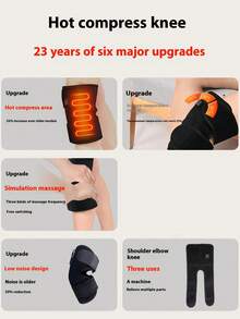 1pc Unisex Electric Heated Knee Pad, Warm Knee Joint Protection, Heating Therapy For Arthritis And Cold Legs