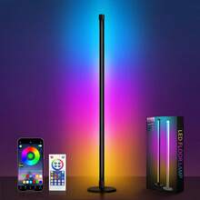 Lampara de Piso Led Inteligente RGB Lámpara de Pie para Sala Bluetooth Floor Lamp Cuarto Barra Ambilight Colores Fancy Leds Interior de Casas Minimalista Ambiental Light Luz Indirecta Luces Gamer - 1 - Ver 8