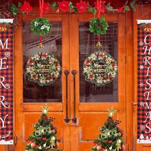 Artificial Mistletoe Hanging Decor White And Red Berries Mistletoe Decors For Christmas Home Decor, Christmas Gift Room Decor