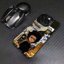 Funda de Teléfono Premium para Envío Doméstico The Boondocks Youth Anime Anti-caída Cubierta Trasera Mate  17/16/15/14/13/12/11/air/Pro/ProMax  Galaxy S20/S21/22/S23/S24/S25 Plus, Fe, Ultra, A05/A13/A15/A16/A24/A25/A35 Redmi Note13ProPlus/Note14ProPlus, Pixel, MotoG86, G56, Funda de Teléfono Duradera Antihuellas - Negro - Ver 6