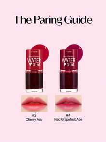 ETUDE 2支装 Dear Darling 唇彩，02 樱桃色，色彩鲜艳亮丽，蕴含保湿石榴和葡萄柚提取物，滋养双唇，韩国彩妆，K-Beauty，9克/0.31盎司*2