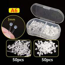 专业穿耳枪，含 30 件白钻耳钉和 50 件塑料耳环，适用于沙龙家用穿耳套装 - 小黑槍套餐 - 查看 6