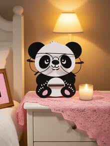 1个创意熊猫时尚眼镜收纳架，可拆卸木质眼镜展示架，可爱熊猫造型眼镜整理架，梳妆台眼镜架 - 貓熊 - 查看 12