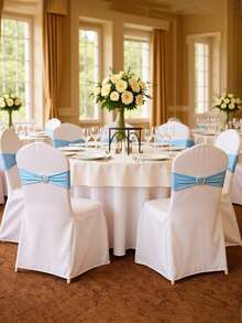 Heart-Shaped Buckle Sliding Elastic Chair Cover Strap, Universal Elastic Chair Strap, Suitable For Wedding Banquets, Event Parties, Wedding Celebrations, Party Banquets, Hotel Events, Ceremonies, Holiday And Birthday Decorations, Christmas, And Other Occasions.