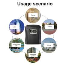 1pc Waterproof Anti-Theft Lock Box With Combination Code, Durable PVC Structure And Stainless Steel Lock Bolt - Secure Storage For Passwords, Keys, Valuables, Stylish Design, Sturdy Construction