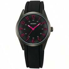 Đồng hồ Orient nữ Analog Quartz có dây cao su FQC0R001B0 - màu đen - Xem 1