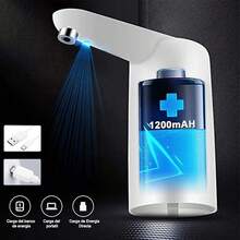 Bomba eléctrica dispensador agua garrafón USB Hogar Oficina Camping - blanco - Ver 12
