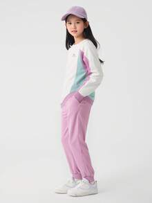 Balabala 青少年女孩两件套 2025 秋季 - 户外休闲长袖套装 - 白紅色調 - 查看 5