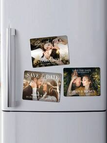 1 pièce Aimant de réfrigérateur carré personnalisable. Peut être personnalisé avec du texte et des photos, fabriqué avec un procédé de sublimation, peut être utilisé comme un porte-clés cadeau ou un aimant de réfrigérateur, convient pour la décoration du réfrigérateur de cuisine, du micro-ondes, du mur, de la porte ou du calendrier de bureau de la maison. - Noir - Voir 7