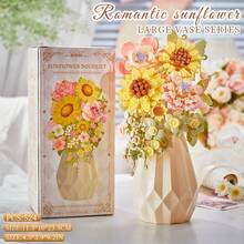 1件全新逼真高难度串珠拼装积木花束，包含康乃馨、雏菊、茉莉花，可用于装饰、家居装饰、生日礼物，采用ABS材质，心形花朵，DIY手工制作，适合情人节、母亲节、圣诞节、生日等场合。 - 多色 - 查看 36