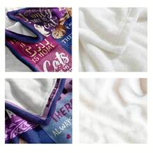 Humorous Lover Throw Blanket - Cozy Flannel, All-Season, Washable - Women Moms - Colorful Quotes & Illustrations, Blanket280gsm Room Decor Home Essentials Decor Bedroom