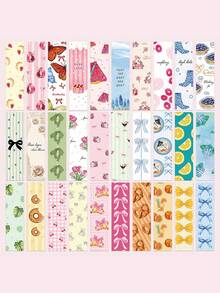 Bookmarks, Cute Waterproof Cartoon Bookmarks, Used For Decorating DIY Bookmarks Such As Books, Art Books, Notebooks, Etc,For School Supplies,Back To School