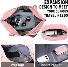 YSTYLE LONG VACATION 5-Piece Travel Luggage Set With ABS+PC Hard Shell Carry-On Suitcase, Spinner Wheels And YKK Zipper With TSA Lock - Pink - View 9