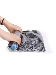 Vacuum Compression Storage Bag, Manual Exhaust Version, Transparent And Visible Clothing Blanket, Universal Storage Bag, Strong Compression, Space Saving, Travel And Household Dual-Use, Moisture-Proof And Mildew Proof, Compression Exhaust Design, Obvious Comparison Before And After Compression, Portable Storage Artifact, Essential For Home Organization Closet Organization And Storage Clothes Organizer Bedroom