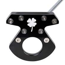 1pc Black Lucky Clover Golf Putter, Golf Club Head Widened By 32 33 34 35 36 Inches, Hooded Golf Club - Increases Ball Speed, Easy To Hit With Aiming Line - Black - View 13