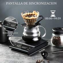 Báscula Digital de Cocina con Pantalla LED y Temporizador 0,1-3 kg - 3 kg - Ver 6