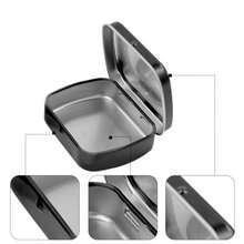 1pc Empty Metal Storage Box, Vintage Hinge Mini Box, Small Candy Tin, Portable Packaging Tin Box, Outdoor Travel Supplies, Home Organization And Storage