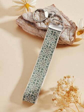 1 件锌合金钥匙扣、钥匙扣、包包挂件、织带钥匙扣、钥匙扣配件、手腕钥匙扣、印花织带钥匙扣、女士汽车钥匙扣、女士包包和吊坠钥匙扣、通用钥匙扣、女士时尚钥匙扣（由于拍摄光线角度不同，可能会有轻微色差，请以实际产品为准。）