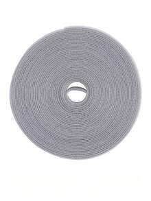 1 Rolle solider Saugnapf-Gurt, 5 Meter lang, geeignet zum Befestigen von Datenkabeln, passend für Familien mit Schulanfang. Grauer tragbarer Kabelorganizer, Datenkabel-Aufbewahrungswerkzeug, Klettband-Gurt, Kabelorganizer, für den täglichen Hausgebrauch.