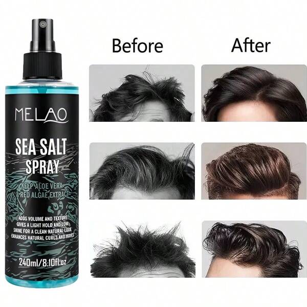 Spray Volumizador de Cabelo Masculino, Shampoo a Seco Sem Enxágue para Controle de Oleosidade, Penteado Refrescante, Volumizante e Hidratante, Sem Resíduos ou Oleosidade, Penteado Desleixado