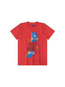 Boys' Set: T-Shirt With Bermuda Shorts - Coral Skate - 珊瑚粉 - 查看 7