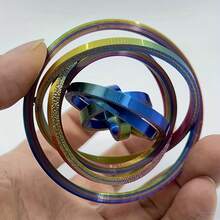 Toys And Games>Novelty And Fun Toys>Relaxation Toys>Finger Rotating Gravity Compass Simple And Colorful Interactive Game Props Adult Funny Gifts - Multicolor - View 4