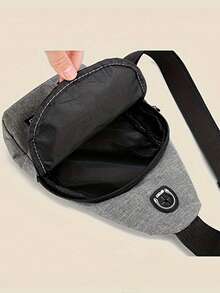 1 حقيبة كتف للرجال، هدية عيد الأب، حقيبة صدر متعددة الوظائف للتنزه، حقيبة ظهر خفيفة الوزن، هدية مضحكة