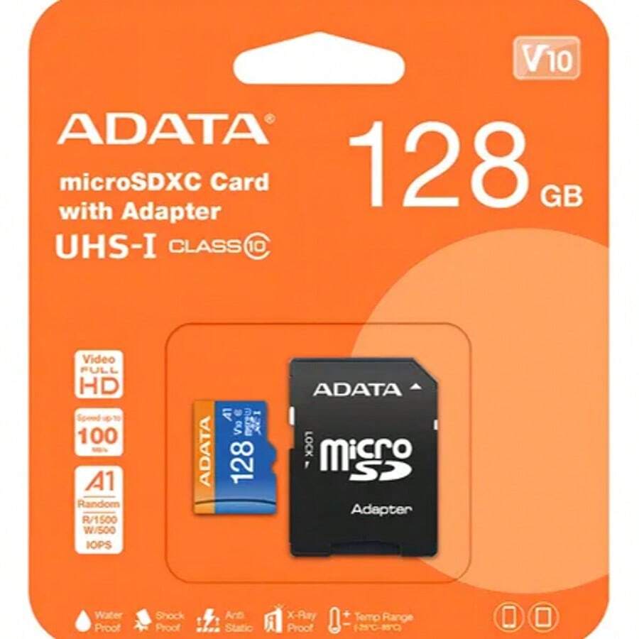ADATA Memoria Micro SD ADATA 128 GB 100 MB/s Clase 10 - Negro - Ver 1