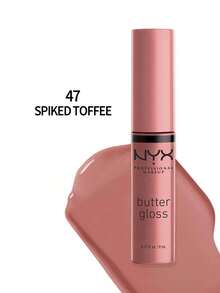 NYX 黄油唇彩 47 Spiked Toffee 0.27 盎司/8 毫升 彩妆唇彩 唇彩 深色中性色调 光泽效果 丰富保湿 轻盈配方 适合精致外观 女朋友 妻子 母亲 朋友 生日 毕业派对 旅行 露营 户外 学校 校园旅行 节日 周年纪念 秋季 秋季 万圣节 秋季外观 - 47 Spiked Toffee - 查看 2