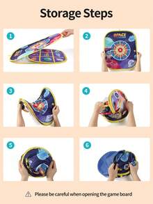 Space Theme Toss Toy Set, Early Education Parent-Child Game, Suitable For Boys And Girls, Children's Hand-Eye Coordination Training, 6pcs Sticky Space Balls + 8pcs Sand Bags, Interactive Competition Game, Spacecraft Ball Set, Kindergarten Competition Toy, Sensory Integration Training Gift, Christmas/Halloween/Thanksgiving Party Game Props, Children's Birthday Gift