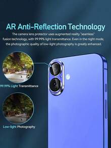 3Pcs Camera Tempered Glass Compatible With Iphone 17 16 Pro Max 13 14 15 PM 9H Clear Lens Protector Compatible With Iphone17 Air 17PM Protective Film Applicable To Daily Shield, Office, Home Phone Camera Cover Waterproof Shockproof Anti-Fall Scratch Resistant - Clear - View 5