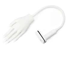 Acrylic Nail Practice Hand - Silicone Nail Practice Hand, Upgraded Version With Nail Plates That Never Fall Off, Fake Nails Manicure Practice Hand, Flexible Nail Model Hand, Includes 50 Nail Plates. Fingers Won't Break Easily - The Fingers Have A 3.2mm Aluminum Skeleton Inside Connecting The Entire Finger, Allowing The Fingers To Bend At Various Angles. - White - View 8