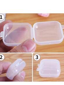 Popular Transparent Storage Box! Mini, Portable & Multi-Functional, Can Store Both Earplugs And Rings, Earrings, Necklaces, Essential For Small Jewelry & Items Storage Autumn University Essentials Travel Essentials Holiday Vacation Travel Bag For Women Jewelry Organizer Jewellery Box For Women