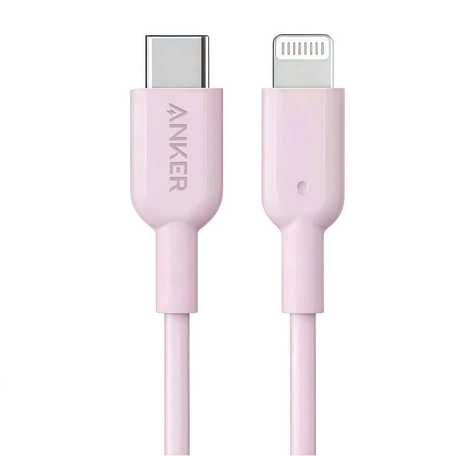 anker A863智慧型快充數據線 內建智慧晶片 高強度材質 萬次彎折測試 防斷裂設計更耐用 粉紅色 - 粉色 - 查看 1