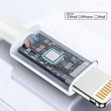 快速充电数据线兼容 14 Pro Max/14 Pro/14 Plus/14/13/12/11/XR/XS/iPad/系列，高效快速充电器适配器兼容 14 Pro Max、14 Pro、14 Plus、13 Pro Max、13 Pro、13、12 Pro、12、11、XS、XR、8 Plus、8、7、6、5、SE，兼容 iPad Lightning MFi 认证 - 白色 - 查看 4